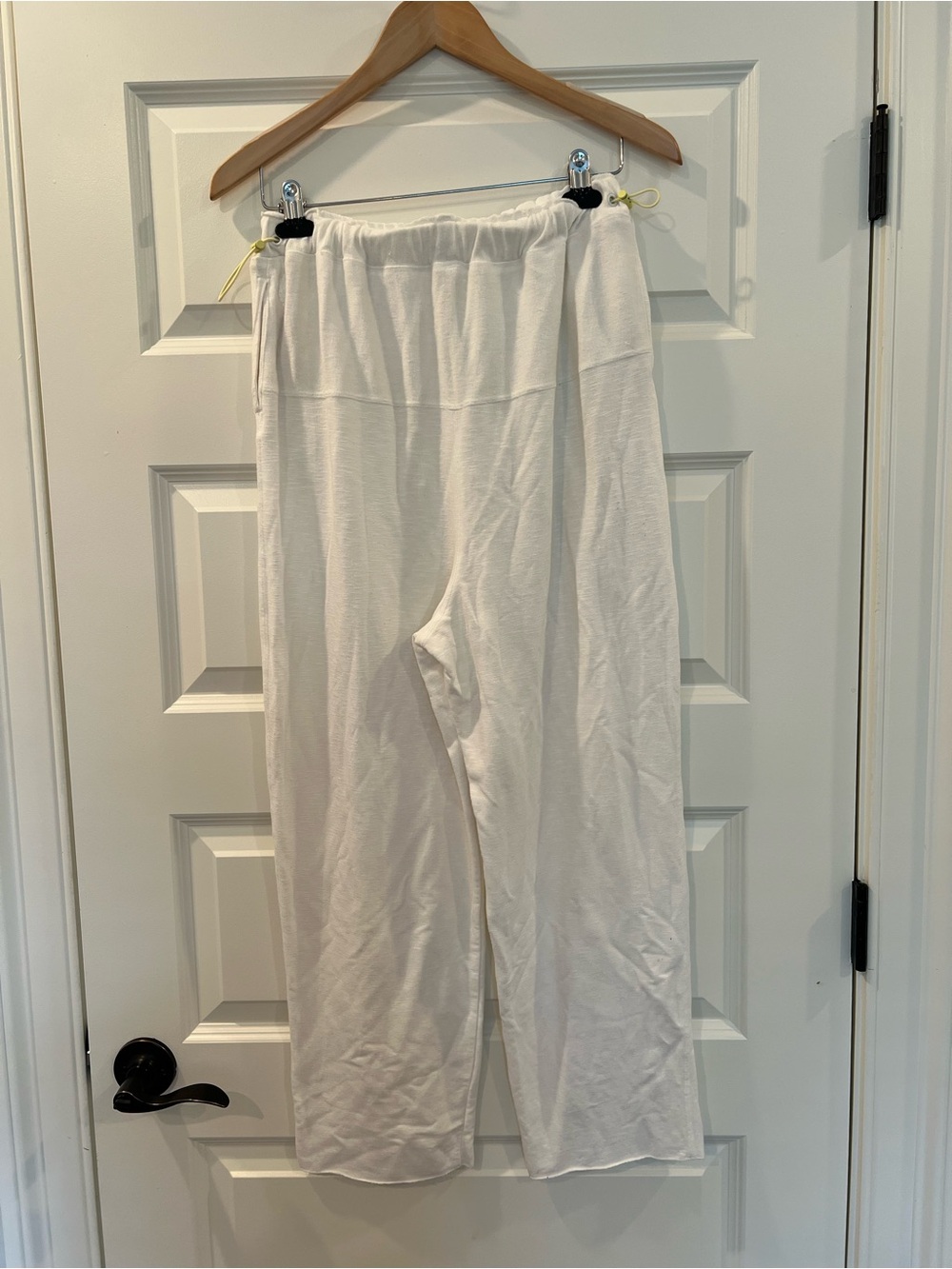 FP Movement Free People White Relaxed Lounge Pants Side Drawstring Pockets S - Picture 13 of 13
